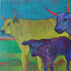 Family of Cows - Milly Jones Art - Pringle Bay & Rooi Els Family of Cows - Milly Jones Art - Pringle Bay & Rooi Els