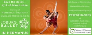 Joburg Ballet in Hermanus - 27 & 28 March 2020
