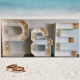 P & E Marquee Wedding Lettering - M + S Designs - Gansbaai