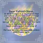 Keeping You Safe At M + S Designs