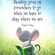 Reading gives us somewhere to go...