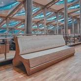 Bench in the library of Alexandria, Egypt - Gansbaai Book Exchange