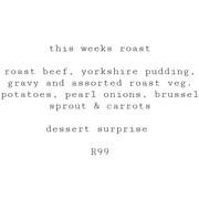 Sunday Roast - 14 June 2020