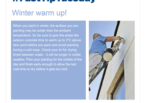 #FastTipTuesday - Winter Warm-up!
