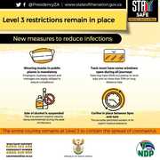 New measures to reduce infections