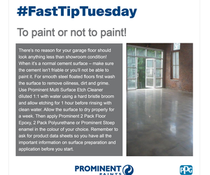 #FastTipTuesday - To paint or not to paint!