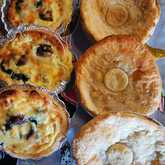 Quiche with Spinach, Mushroom and Feta and Chicken Pie - Café Stanford