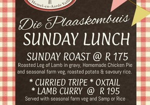 Sunday Lunch - 6 September 2020