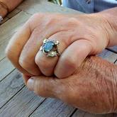 Wedding Ring - Tanzanites and Diamonds of Hermanus