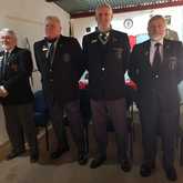 Seagull Shellhole, new top table from left to right: Peter Goldie Old Bill, Joe Schumann Deputy Old Bill, Norman Sander Adjutant, Llewellyn Tiltmann Paybill - M.O.T.H. Seagull Shellhole Hermanus