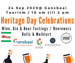 Gansbaai Tourism is celebrating Heritage Day!
