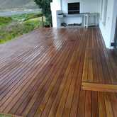 Construction of deck roof, braai and new deck in Rooi Els - Thomas Els Home Improvements - Pringle Bay