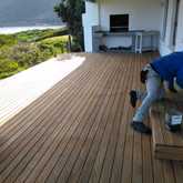 Construction of deck roof, braai and new deck in Rooi Els - Thomas Els Home Improvements - Pringle Bay