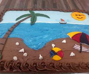 Beach & Sea Themed Birthday Cake
