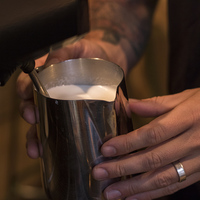 Gansbaai - Raging Goose Coffee - Making Frothy Milk