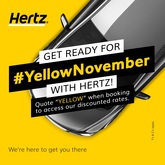 #YellowNovember - Hertz Rent a Car - Hermanus