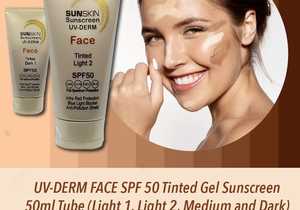 UV-DERM FACE SPF 50 Tinted Gel Sunscreen