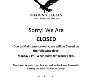 Closed: 11 - 20 January 2021