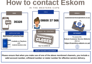 How to contact Eskom in the Western Cape