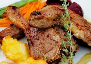 Three Thyme-Infused Loin Lamb Chops