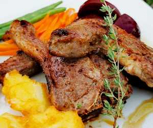 Three Thyme-Infused Loin Lamb Chops
