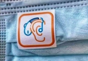 Logo on Mask for Deaf People