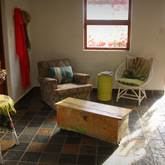 Dinning Area - Vleiroos Cottage @ Sandberg Fynbos Reserve - Xplorio™ Gansbaai