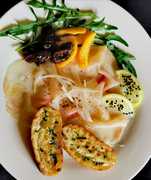 Smoked Crocodile Carpaccio