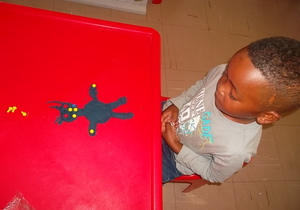 Blue People made by the Grade R Pikkewyntjies