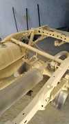 Sandblasting to Remove Rust on Bakkie Chassis