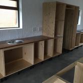 Bamboo Solid Tops Fitted to Pine Units - PCF Kitchens - Xplorio™ Pringle Bay