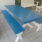 Treated Pine Outdoor Table and Benches - Homewood Bound - Xplorio™ Bredasdorp