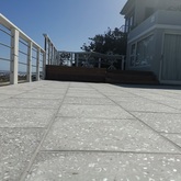Nacre Polished Abalone Concrete Charcoal 450x450x20mm Black Stone - Cape Stone - Xplorio™ Hermanus