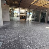 Nacre Polished Abalone Concrete Pavers 900x450x40mm Charcoal with Black Stone - Client (Checkers Constantia Emporium)  - Cape Stone - Xplorio™ Hermanus