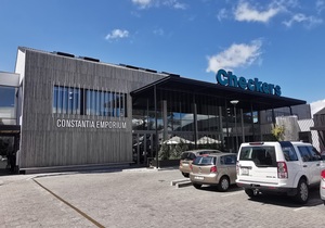 Nacre Polished Abalone Concrete Pavers Charcoal with Black Stone