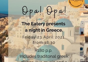 23 April 2021: A Night in Greece