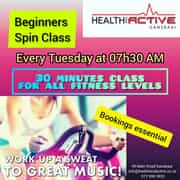 Beginner Spinning Classes Every Tuesday at 07h30AM