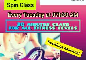 Beginner Spinning Classes Every Tuesday at 07h30AM