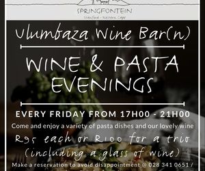 Wine & Pasta Evenings at Ulumbaza Wine Bar(n)