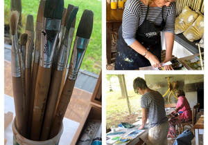 Painted Landscape Collage Workshop 30th June 2021