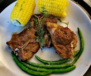 Lamb Chops and Fresh Veggies