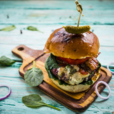 Blue Cheese Burger - The Beer Garden @ Buns & Bases - Xplorio™ Gansbaai 