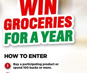 WIN groceries for a year!