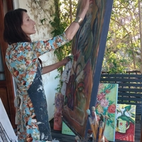 Working on Mother and Child - Annelene (Lientjie) van der Colff - Xplorio™ Gansbaai