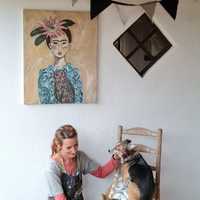 Painting in Baardskeerdersbos - Annelene (Lientjie) van der Colff - Xplorio™ Gansbaai