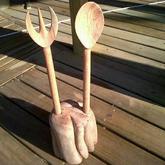 Spalted - Wooden Salad Set - Xplorio™ Gansbaai