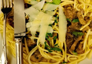 Creamy Beef Stroganoff