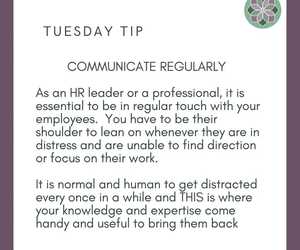 Tuesday Tip: Communicate Regularly
