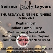 22 July 2021: Dine-In Dinner