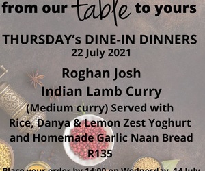 22 July 2021: Dine-In Dinner